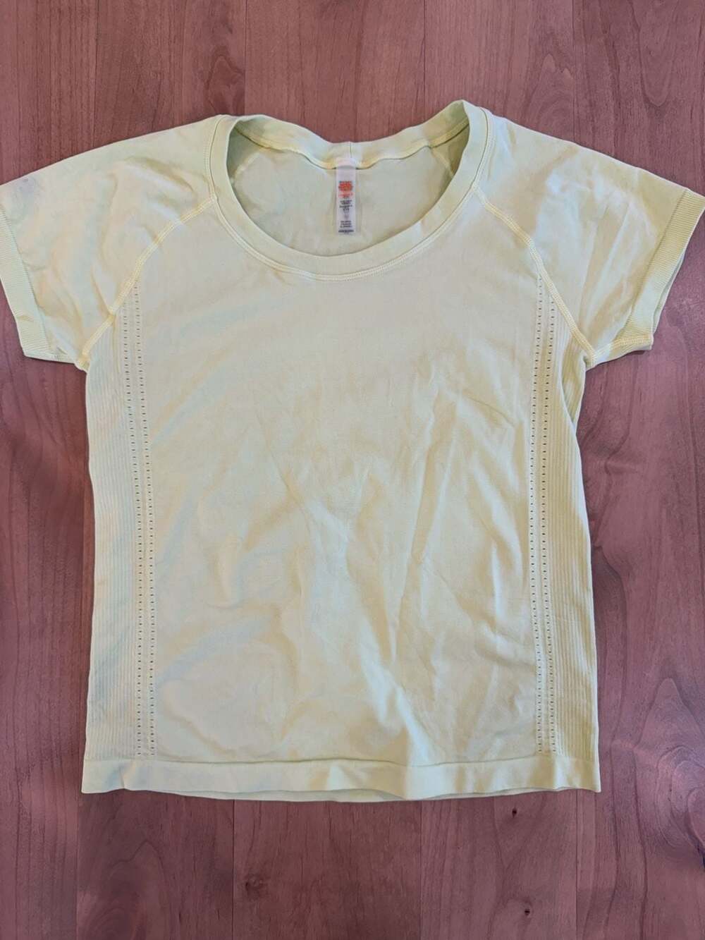Mono B AT6344 Seamless Short Sleeve Athletic T-Shirt Lime Green Size L